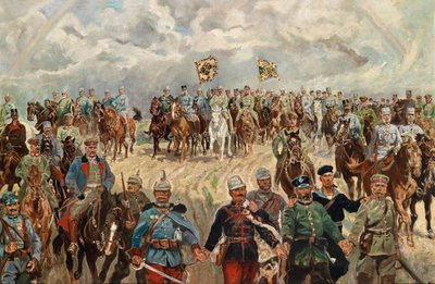 第一次世界大戦中の連合国の君主とその指揮官 作： Ludwig Koch