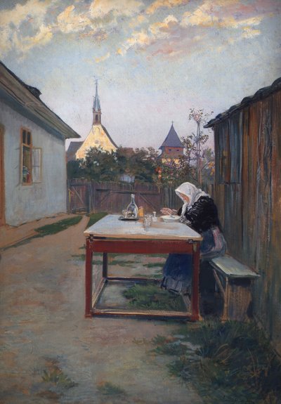 母（夕食） 作： Ludwig Michalek