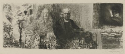 レンブラントとデューラーのさまざまな印刷技法による作品 An die Schönheit (オブジェクトのタイトル) 作： Ludwig Michalek