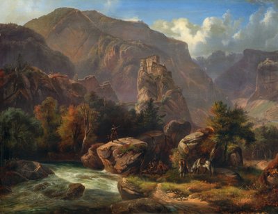 南チロルのサラーン城 作： Ludwig Neelmeyer