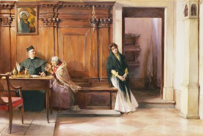 事務的介入、1897 作： Ludwig Passini