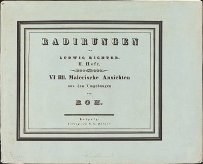 ローマ周辺からの美しい景色 作： Ludwig Richter