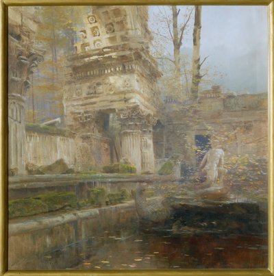 ウィーン、シェーンブルン宮殿の公園内にあるローマ時代の遺跡 作： 