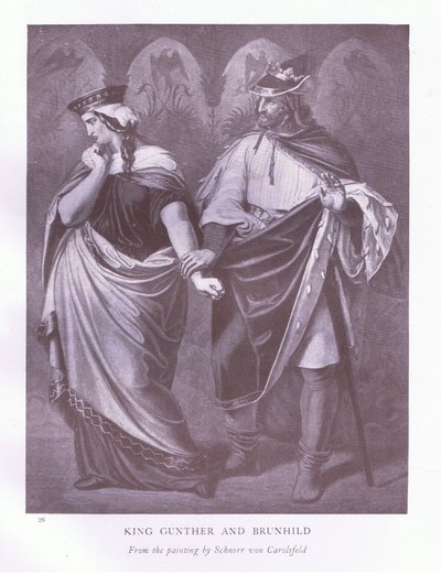 グンター王とブリュンヒルド 作： Ludwig Schnorr von Carolsfeld