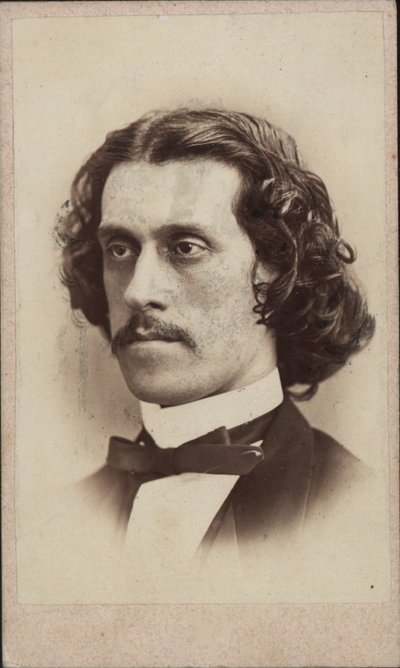 作曲家ヨーゼフ・シュトラウスの肖像、1827～1870年、1860年頃。 作： Ludwig Schrank