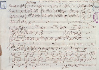 ルートヴィヒ・ヴァン・ベートーヴェンの交響曲第6番 ヘ長調 op.68の楽譜のページです。 作： Ludwig van Beethoven