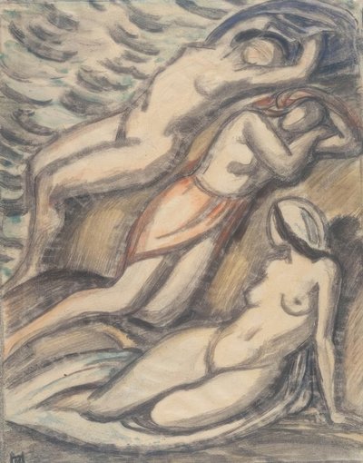 3人の女性の入浴 作： Ludwig von Hofmann