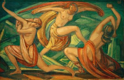 3人の踊る女性 作： Ludwig von Hofmann