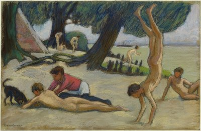 ビーチの男の子。 1895年頃 作： Ludwig von Hofmann