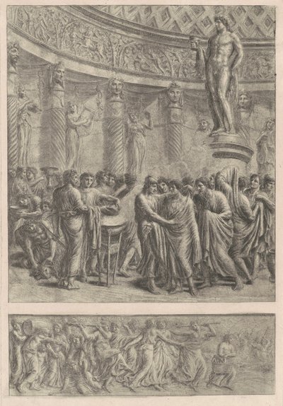 アンティークなサクリファイス、1820年代。 作： Luigi Ademollo