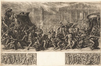 エルサレム神殿の略奪（1838年頃）。 作： Luigi Ademollo