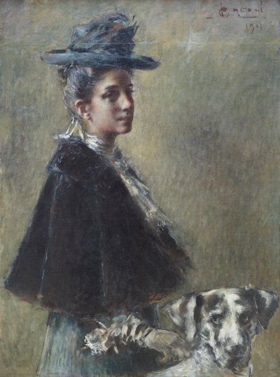 トレリ夫人の肖像 作： Luigi Conconi