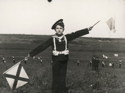 海軍の信号とバリラ 作： Luigi Leoni