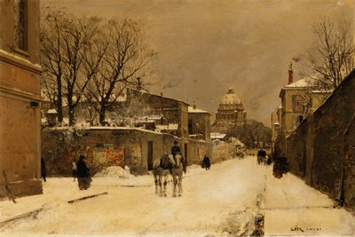 パリ、アンヴァリッドの近くの通り 作： Luigi Loir