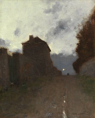 夕暮れのモンマルトル 作： Luigi Loir