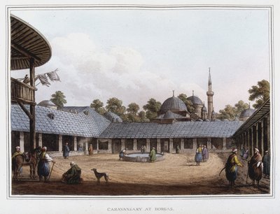 Campement a Borgas. in "Views in Ottoman Dominions, in Europe, in Asia, and some of Mediterranean islands" from the original drawings taken by Luigi Mayer, London 作： Luigi Mayer