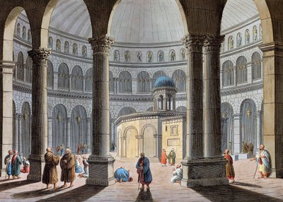 エルサレムの聖墳墓教会（Church of Holy Sepulchre 作： Luigi Mayer