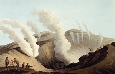 火山の島のクレーター 作： Luigi Mayer