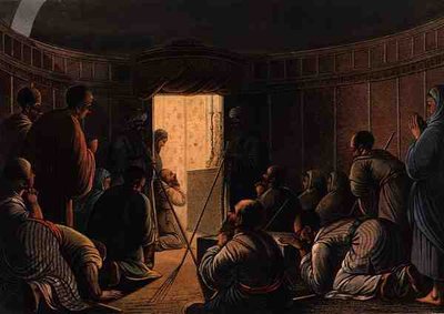 聖墳墓礼拝堂の入口（R.Bowyer Historic Gallery, London発行の「Views of Palestine」Vol.IIより 作： Luigi Mayer