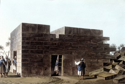 リビアのジュピター・アモンの神殿。ヨーロッパにおけるオスマン帝国の支配、アジアおよびその他の地中海諸島の眺め。ロンドンのルイジ・マイヤーの原画より 作： Luigi Mayer