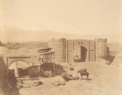 [イラン、テヘラン、政府の門]1840年代から60年代。 作： Luigi Pesce