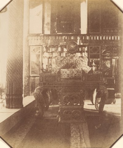 [Golestan, The Peacock Throne, Teheran, Iran] Takht-I Taous, 1840年代～60年代。 作： Luigi Pesce