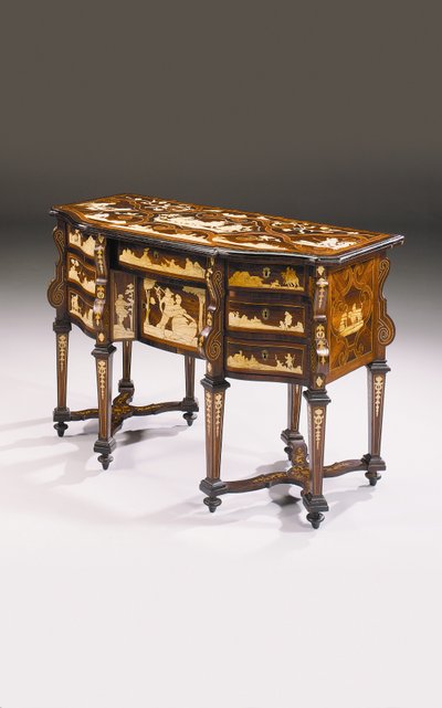 18世紀初頭のTurinese bureau mazarin 作： Luigi Prinotto