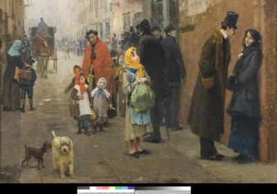 1881年にミラノの通り 作： Luigi Rossi