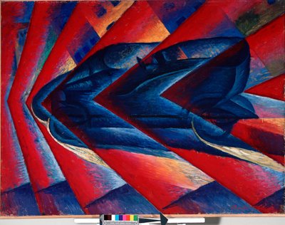 車のダイナミズム 作： Luigi Russolo