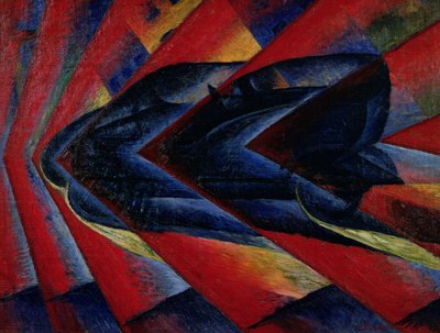 自動車のダイナミズム 作： Luigi Russolo