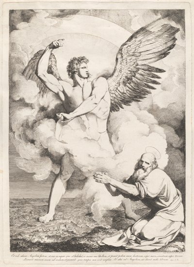 そして、私は別の強い天使を見ました... (The Angel of the Apocalypse Appearing to Saint John) 作： Luigi Sabatelli I
