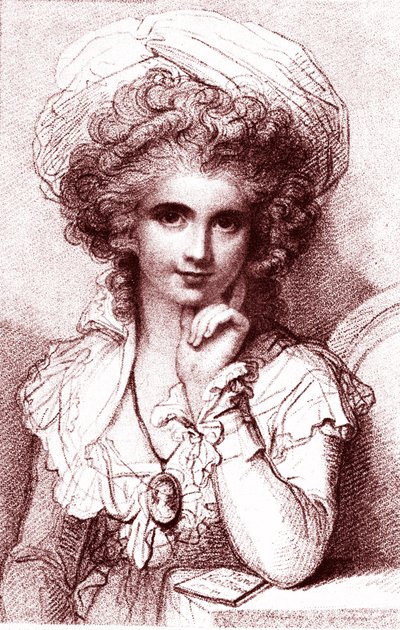 マリー・コスウェイ（1760-1838）、イギリスのイタリア人画家。R・コスウェイによるルイジ・スキアヴォネッティ（1765-1810）のエングレーヴィング。1930 作： Luigi Schiavonetti