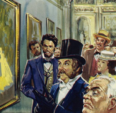 印象派の最初の展覧会にルノワールが出品した『ラ・ロジェ』（カラーリトグラフ）。 作： ルイス・アルカス・ブラウナー
