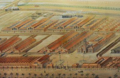 食肉処理場と家畜市場 作： 