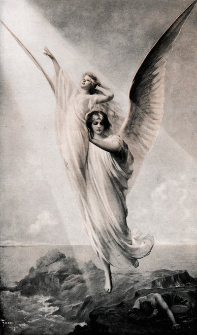 人間の魂」、1894年、1911年 作： Luis Riccardo Falero