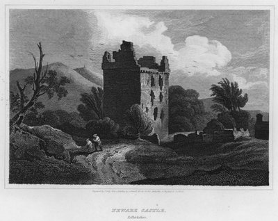 Newark Castle, Selkirkshire (Englanding) 作： Luke (after) Clennell