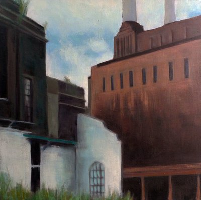 Powerstation, 2011（キャンバスに油彩） 作： ルーク・M・ウォーカー