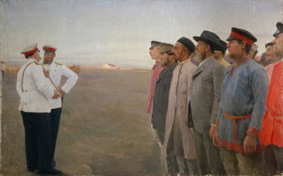 募集、1904 作： Lukjan Vasilievich Popov