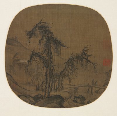 1330年以前の曲がりくねった小川を巡るランブラー。 作： Luo Zhichuan