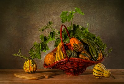 秋の収穫のひょうたん 作： Lydia Jacobs