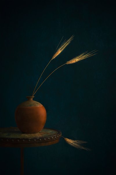 素朴な小麦の静物画 作： Lydia Jacobs
