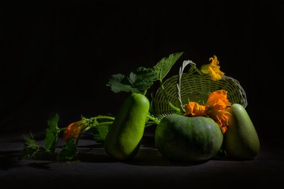 鮮やかな収穫の静物画 作： Lydia Jacobs
