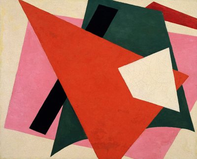 建築的な絵画 - リュボフ・セルゲイエブナ・ポポヴァ（1889-1924）の絵画 - 1917年 - 油彩・キャンバス - 80x98 - ニューヨーク近代美術館 作： Lyubov Sergeevna Popova