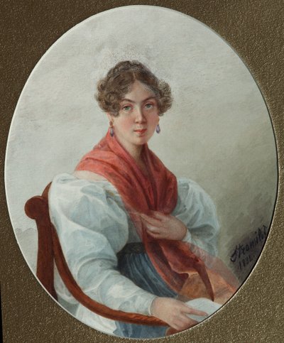 NAヴァシリーエワの肖像、1835年 作： Lyubov Stepanovna Borozdna Stromilova