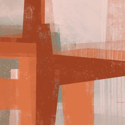幾何学的な錆の層 作： 