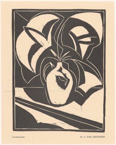瓶の中の花 作： M.A. van Dugteren