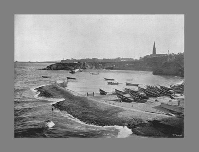 Cullercoats Bay、タインマス、c1900 作： M. Aunty