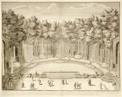 ヴェルサイユ宮殿のノートルの「水の劇場」。 作： M. Daigremont