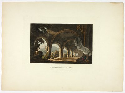 メチェーナ邸の厩舎、ローマ遺跡より11枚目 作： M. Dubourg