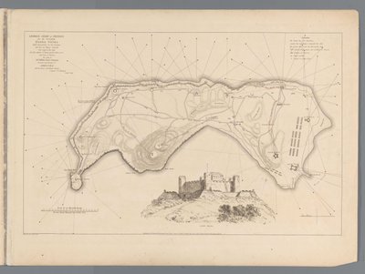 1810 年 8 月 9 日のイギリスによるバンダの征服 バンダ島の占領におけるコール大尉の輝かしい功績を説明する説明 (オブジェクトのタイトル) 作： M. Graham